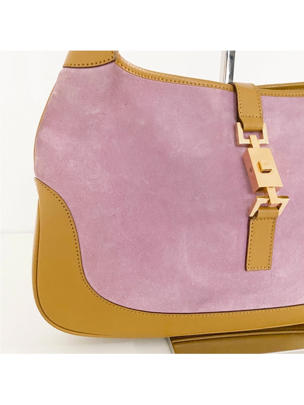 Gucci Vintage Suede Jackie 1961 handbag (read description+ see photos on strap) - Picture 5 of 16